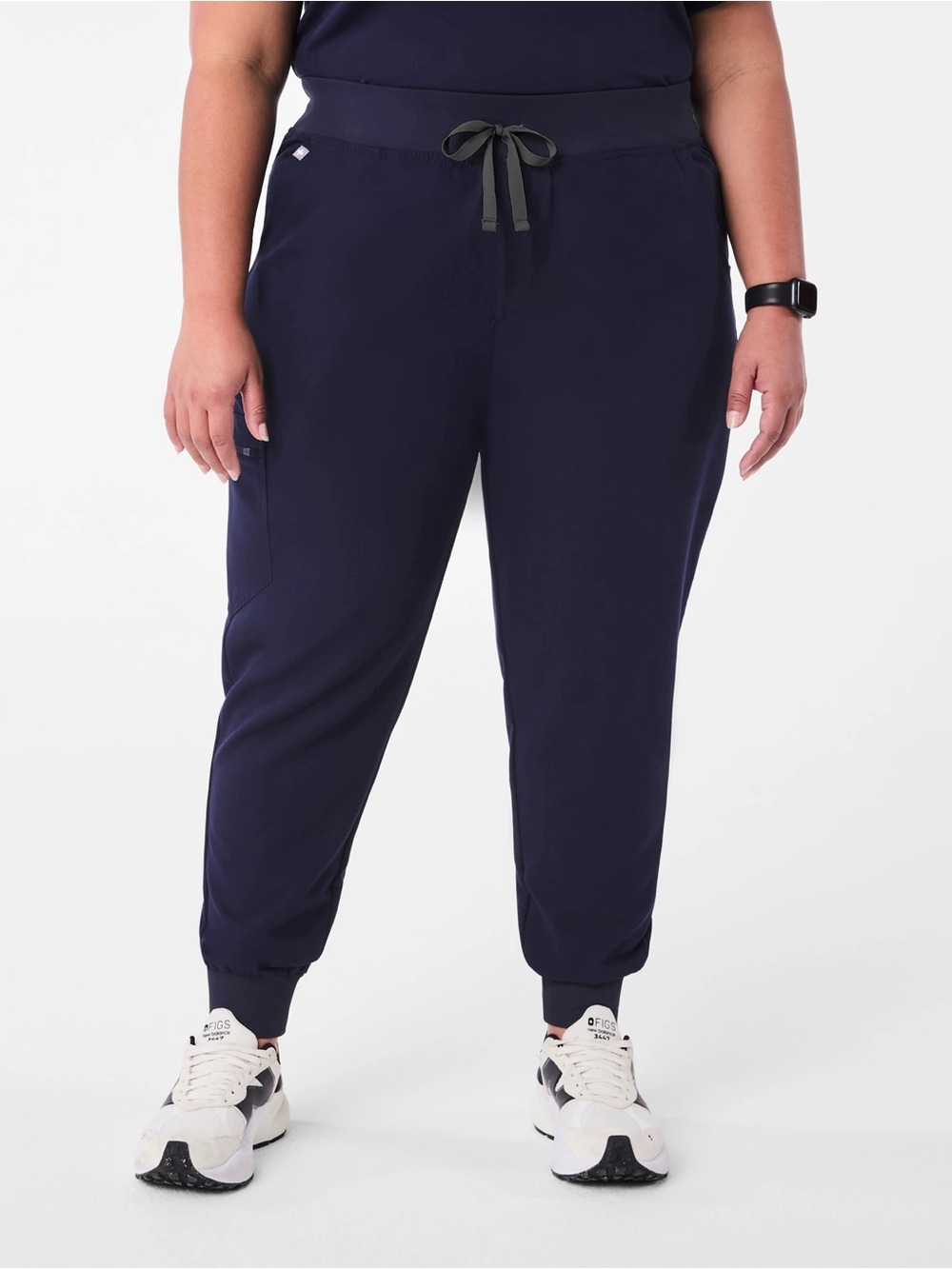 FIGS Zamora High-Rise Jogger Scrub Pant in Navy